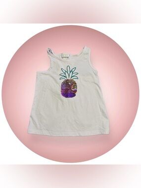 Pineapple Sequin Racerback Tank Girls 8